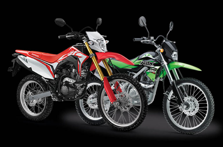 Adu Spesifikasi Honda CRF150L 2018 Vs Kawasaki KLX150BF 